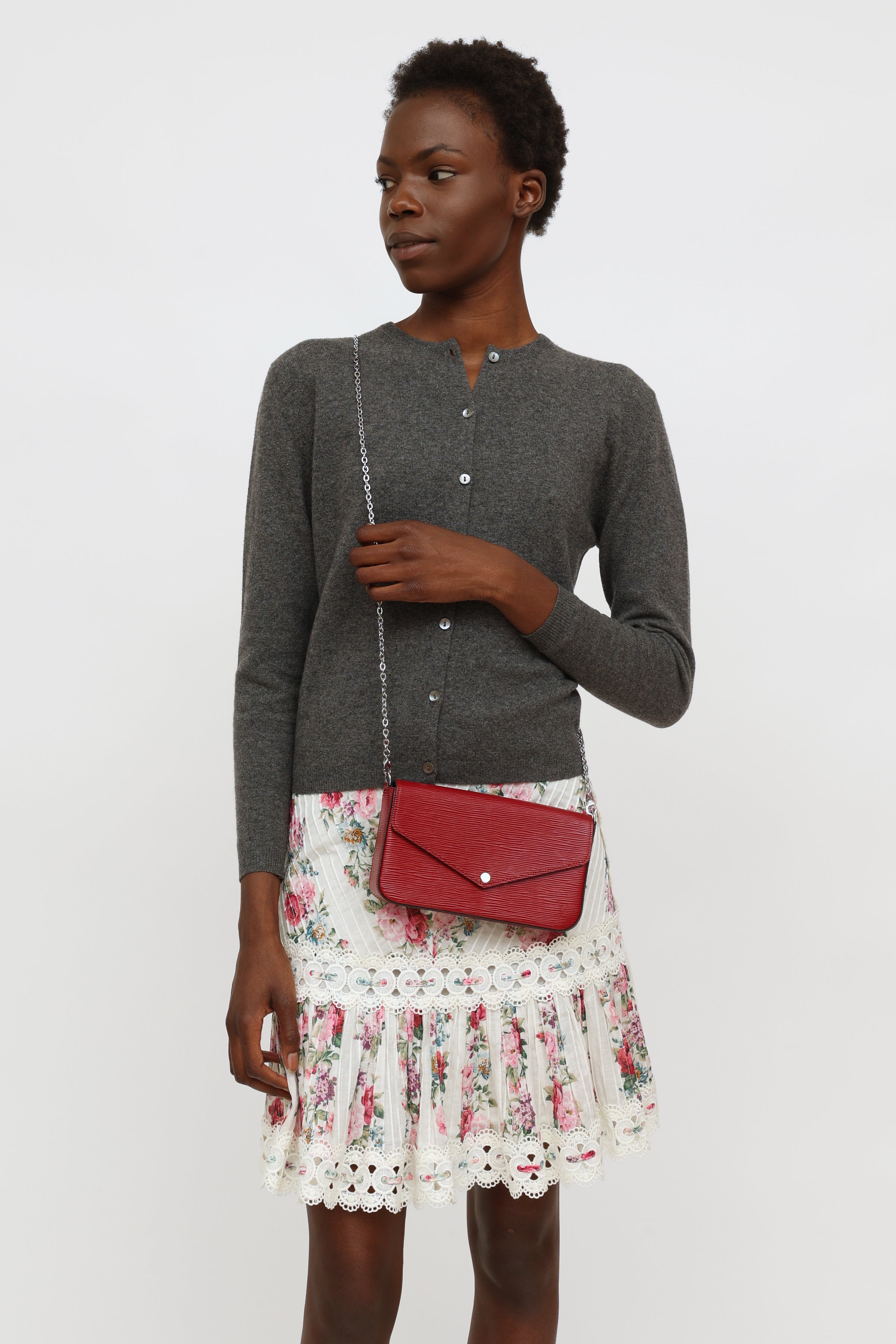 Louis Vuitton // 2019 Epi Cherry Berry Félicie Pochette Bag – VSP