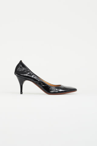 Lanvin Black Patent Leather Low Heel