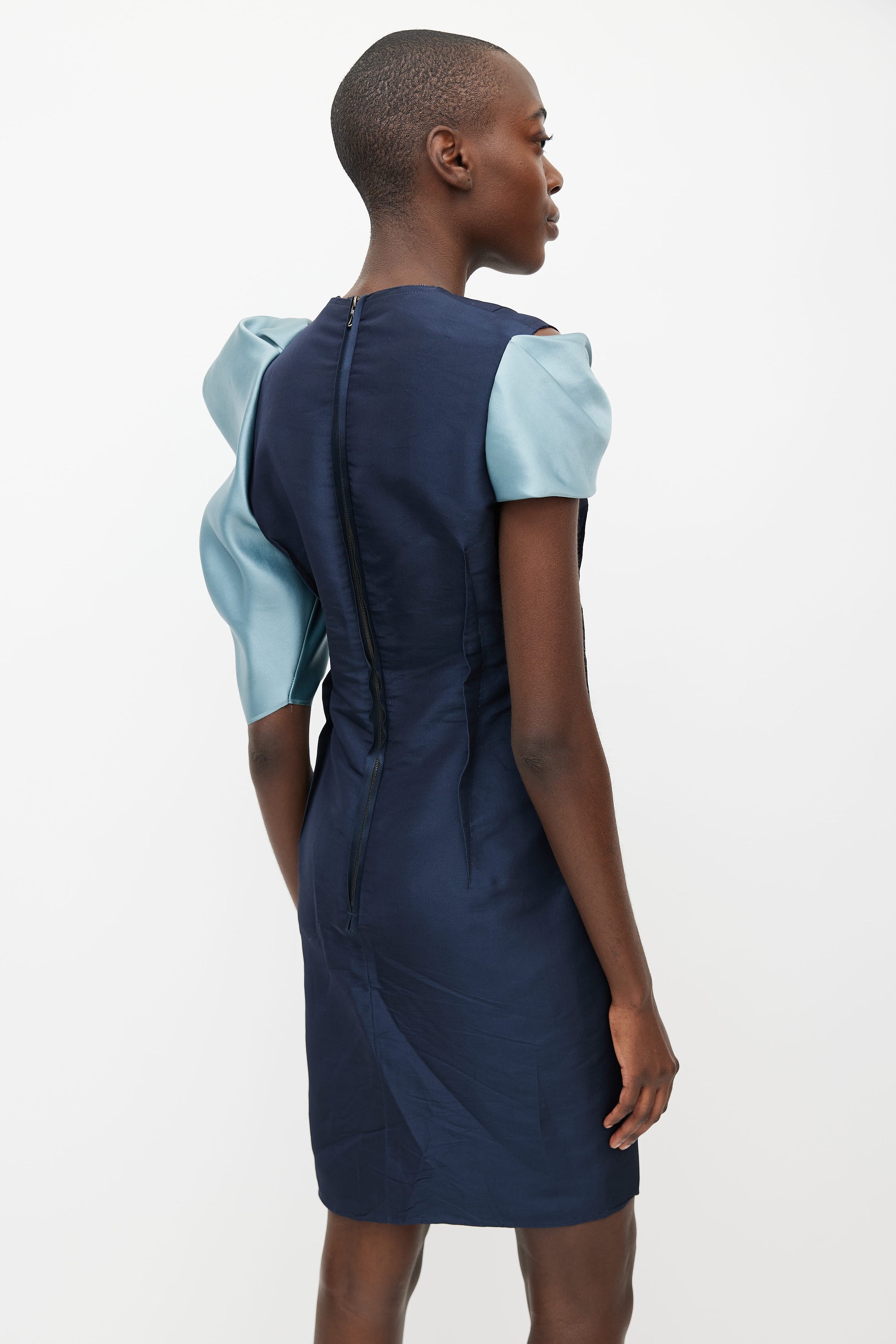 Lanvin // Spring 2009 Blue Silk One Shoulder Dress VSP Consignment Lanvin // Spring 2009 Blue Silk One Shoulder Dress VSP Consignment