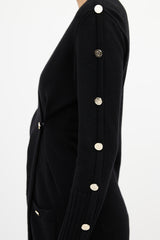 Loewe Black & Gold Button Cardigan