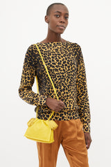 Loewe Yellow Mini Flamenco Tassel Shoulder Bag