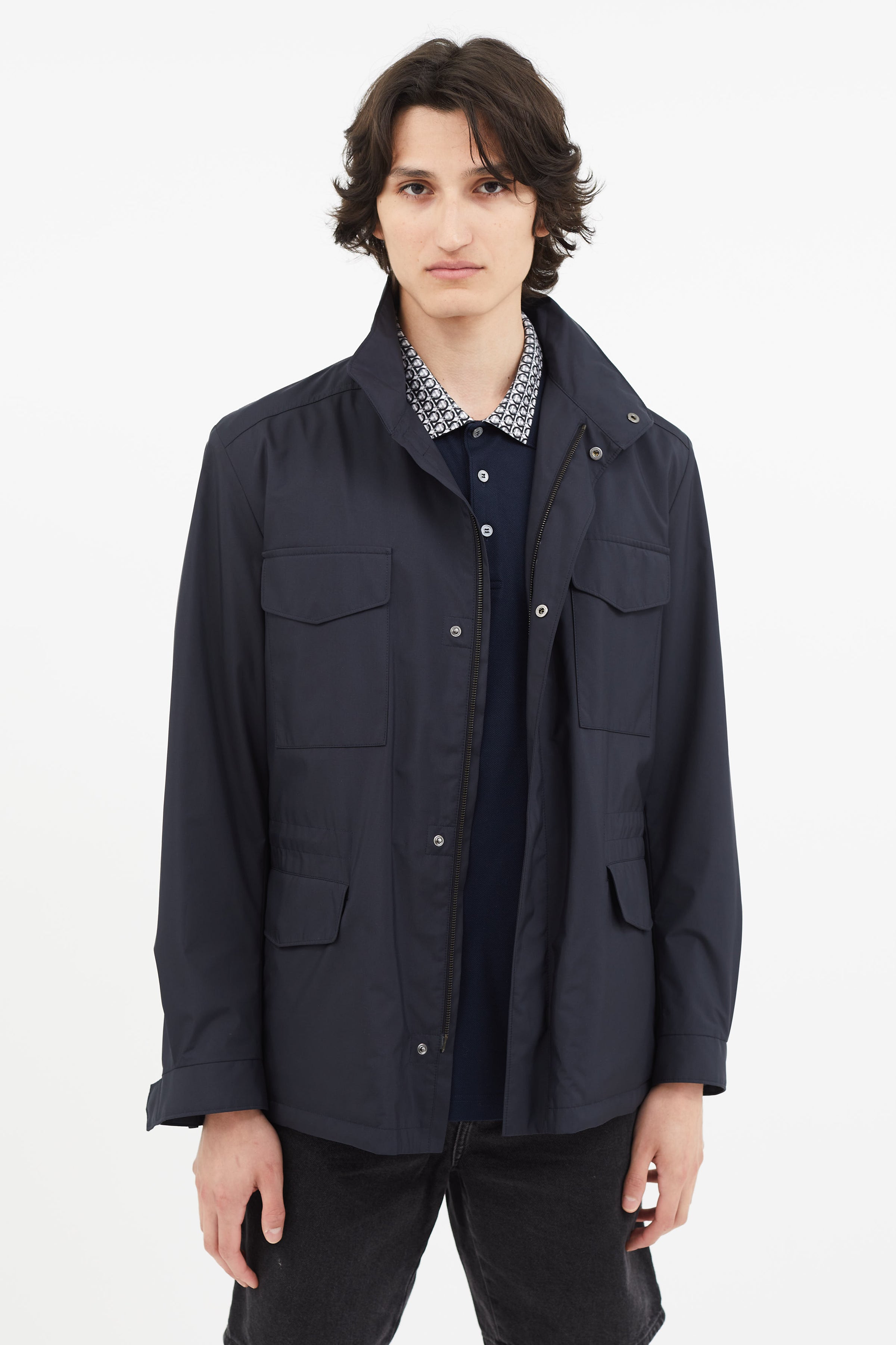 Loro Piana // Navy Full Zip Traveller Jacket – VSP Consignment