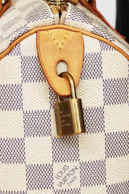 Louis Vuitton 2007 Damier Azur Speedy 25 Handbag