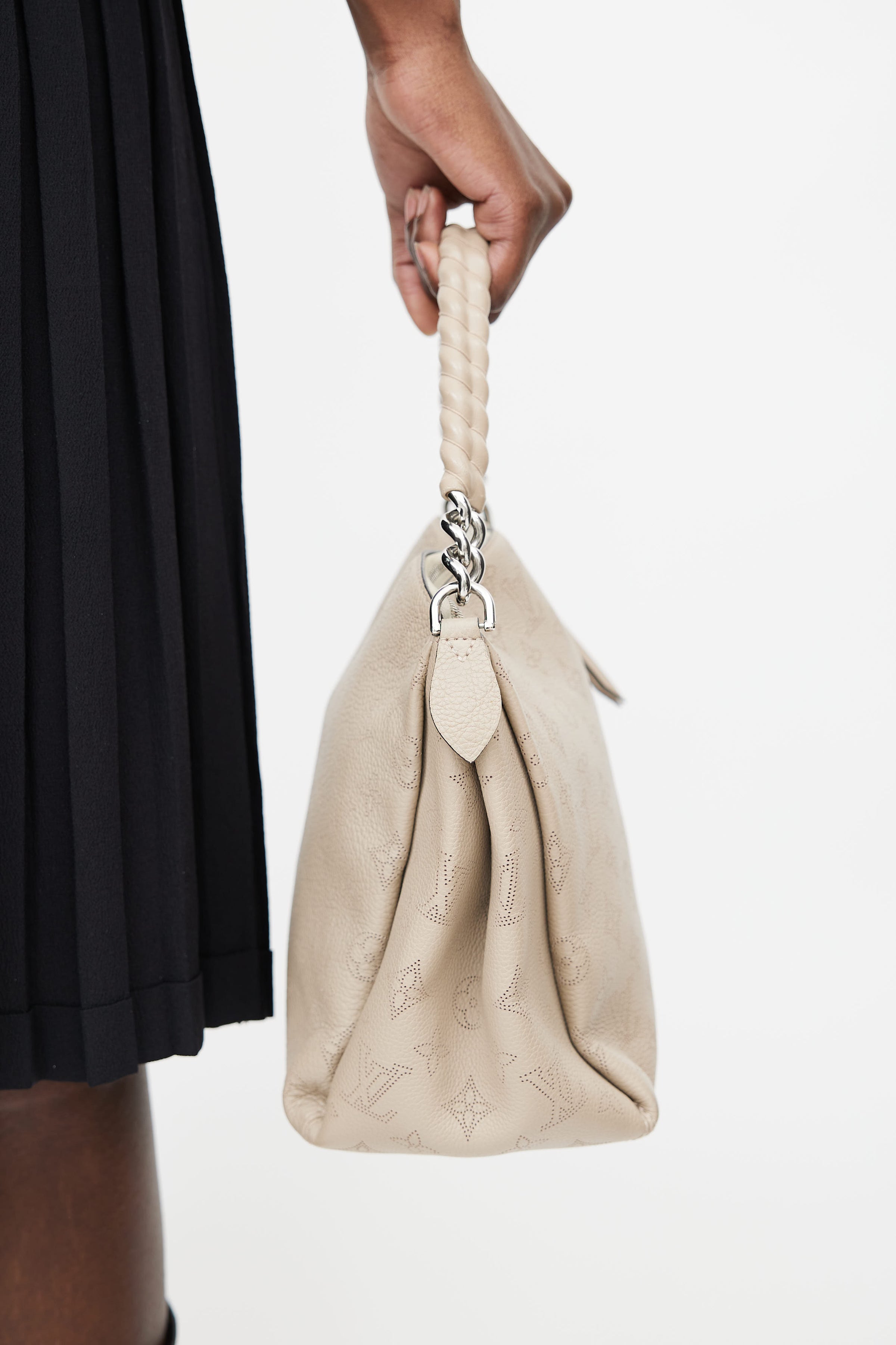 Louis Vuitton - Authenticated Babylone Handbag - Cloth Beige for Women, Good Condition