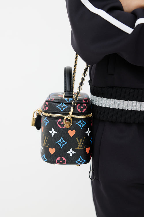 Louis Vuitton Black Multi Monogram Game On Vanity PM Bag