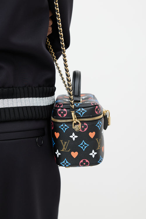 Louis Vuitton Black Multi Monogram Game On Vanity PM Bag
