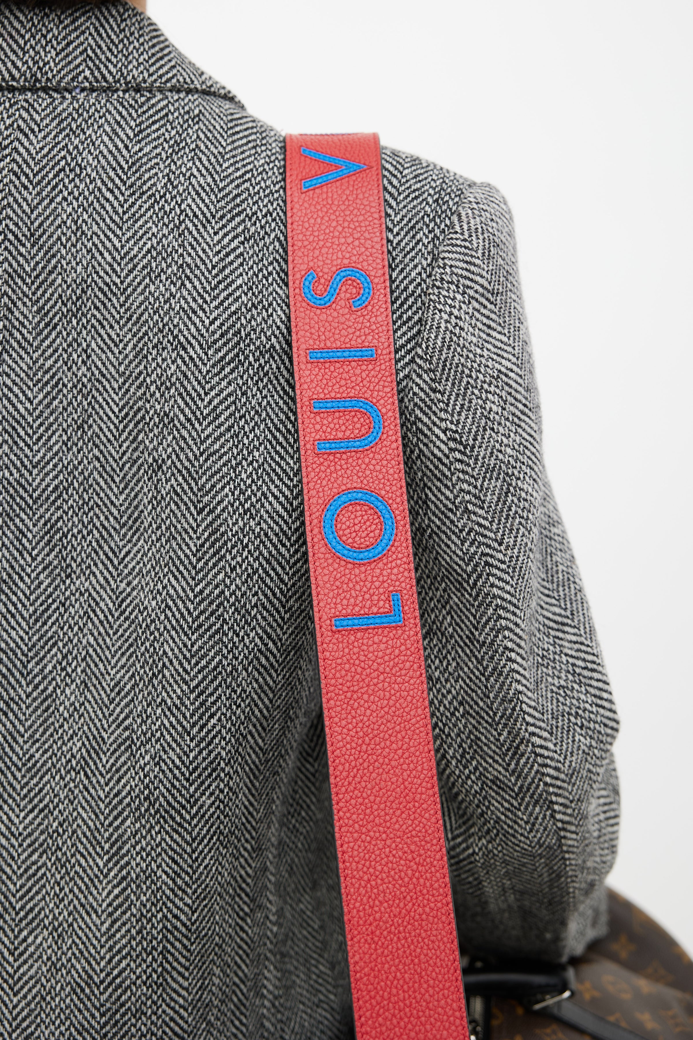 Louis Vuitton // Red & Blue Taurillon Bandoulière Strap – VSP Consignment