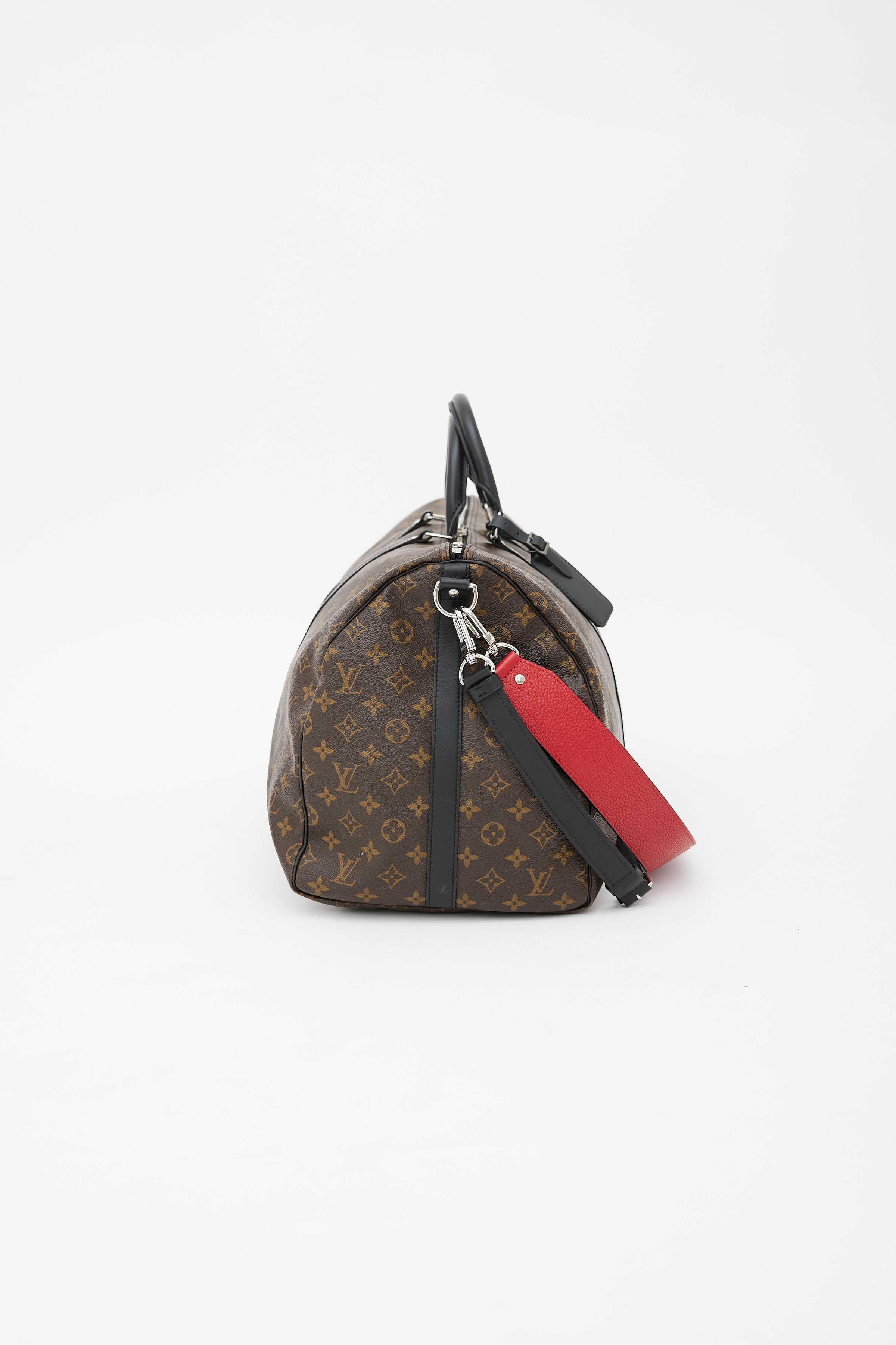Louis Vuitton Brown Monogram Macassar Coated Canvas Keepall Bandoulière 55  Silver Hardware, 2010 Available For Immediate Sale At Sotheby's
