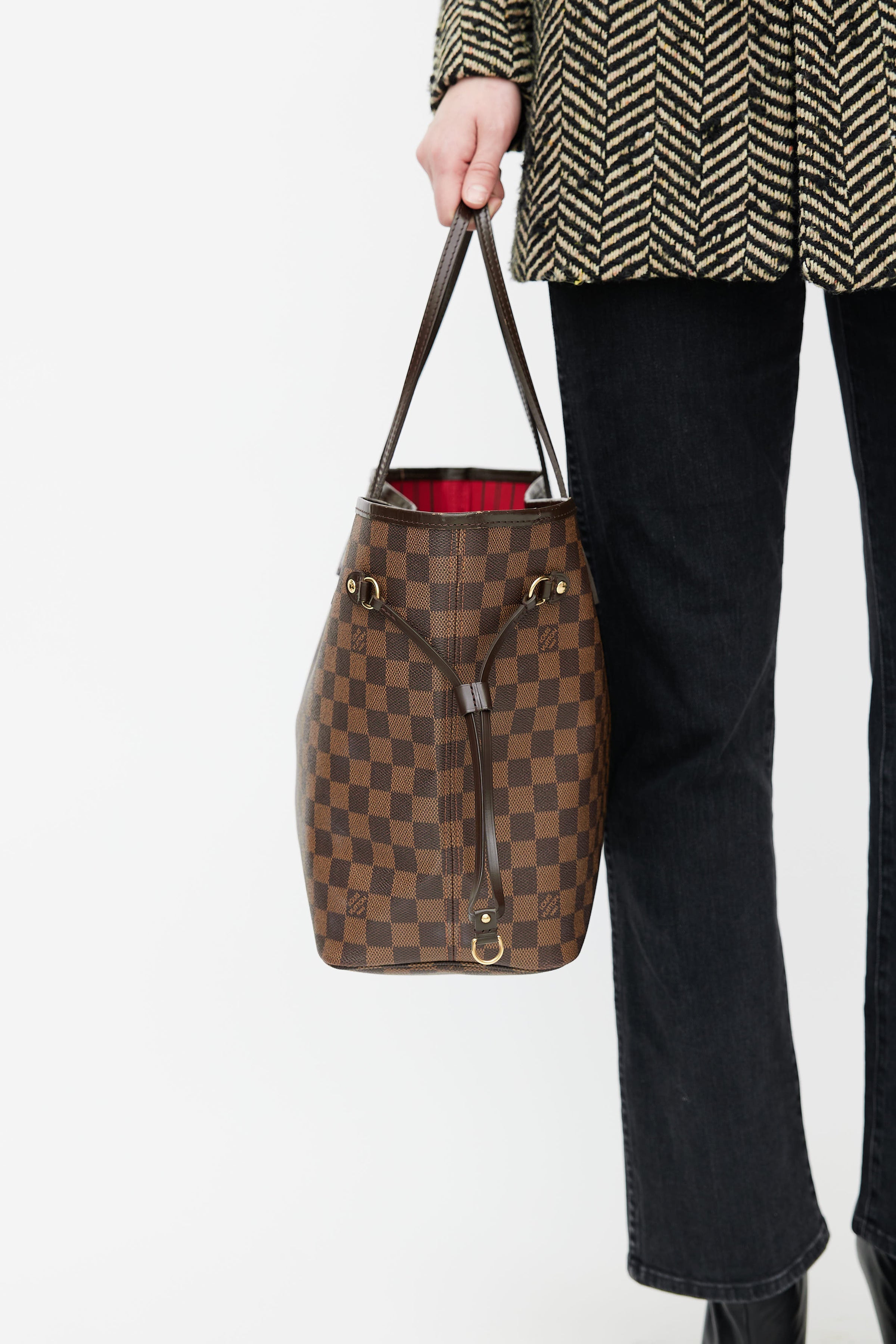 Louis Vuitton // Brown Damier Ebene Neverfull MM Tote Bag – VSP Consignment