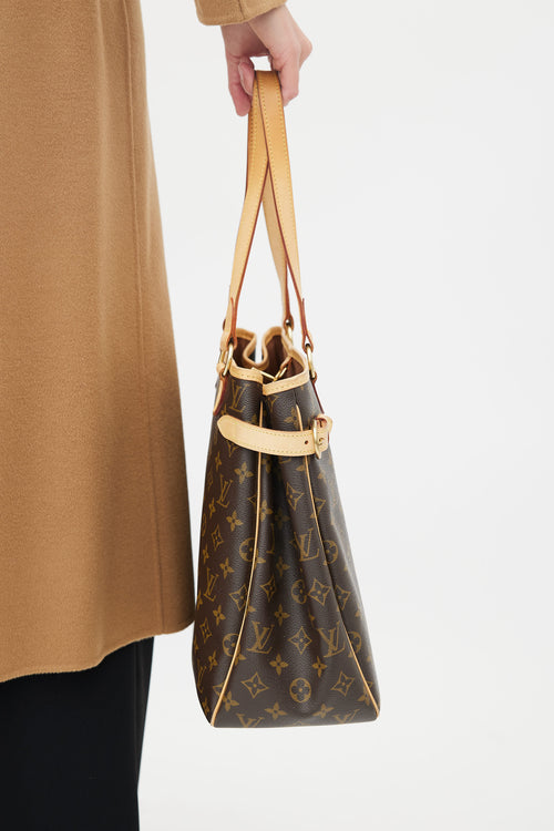 Louis Vuitton Brown Monogram Batignolles Vertical Shoulder Bag