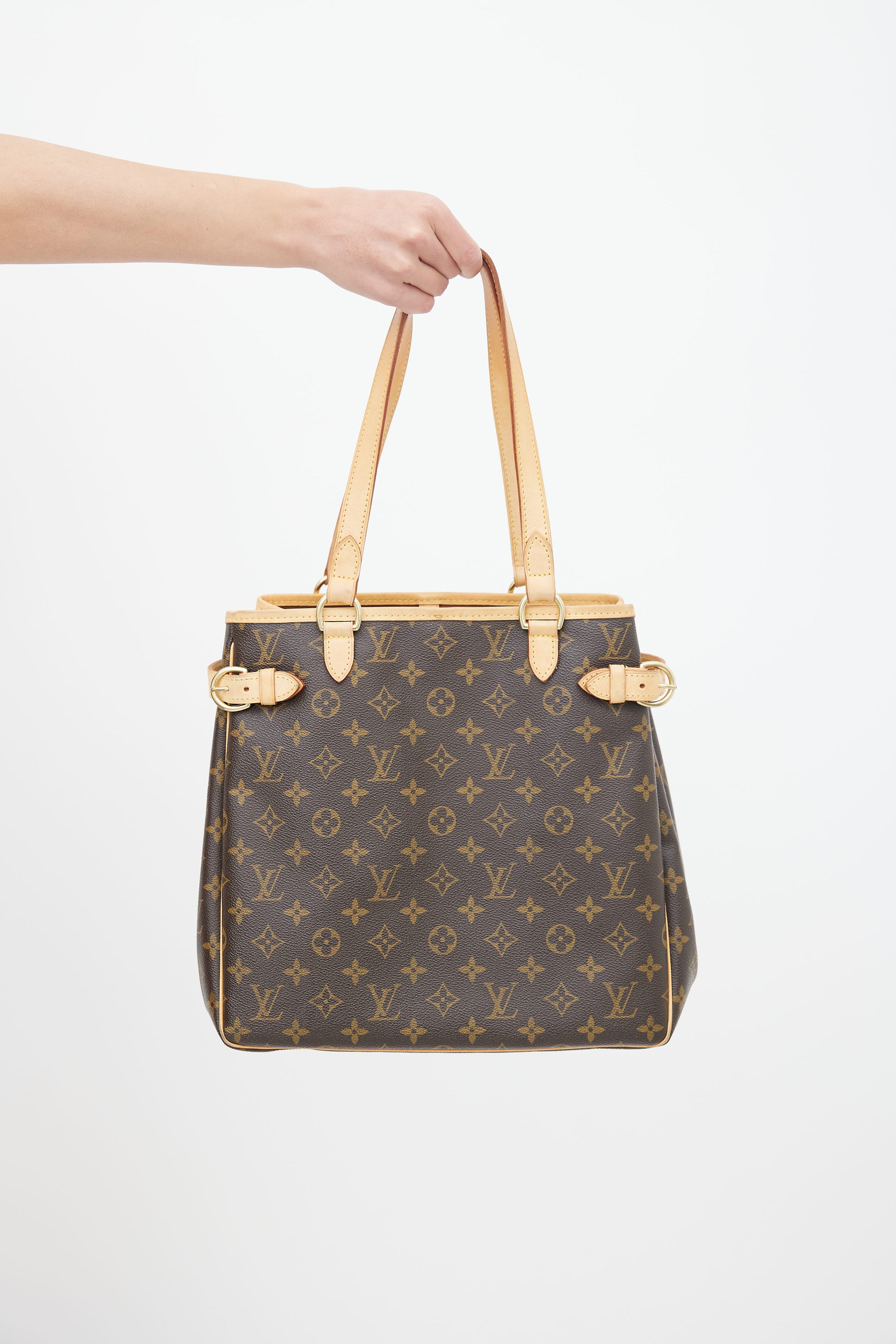 Louis Vuitton Monogram Batignolles Horizontal Shopper Bag Brown