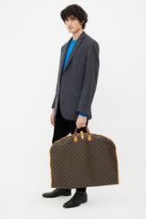 Louis Vuitton Brown Monogram Sac De Manteau Garment Bag Leather