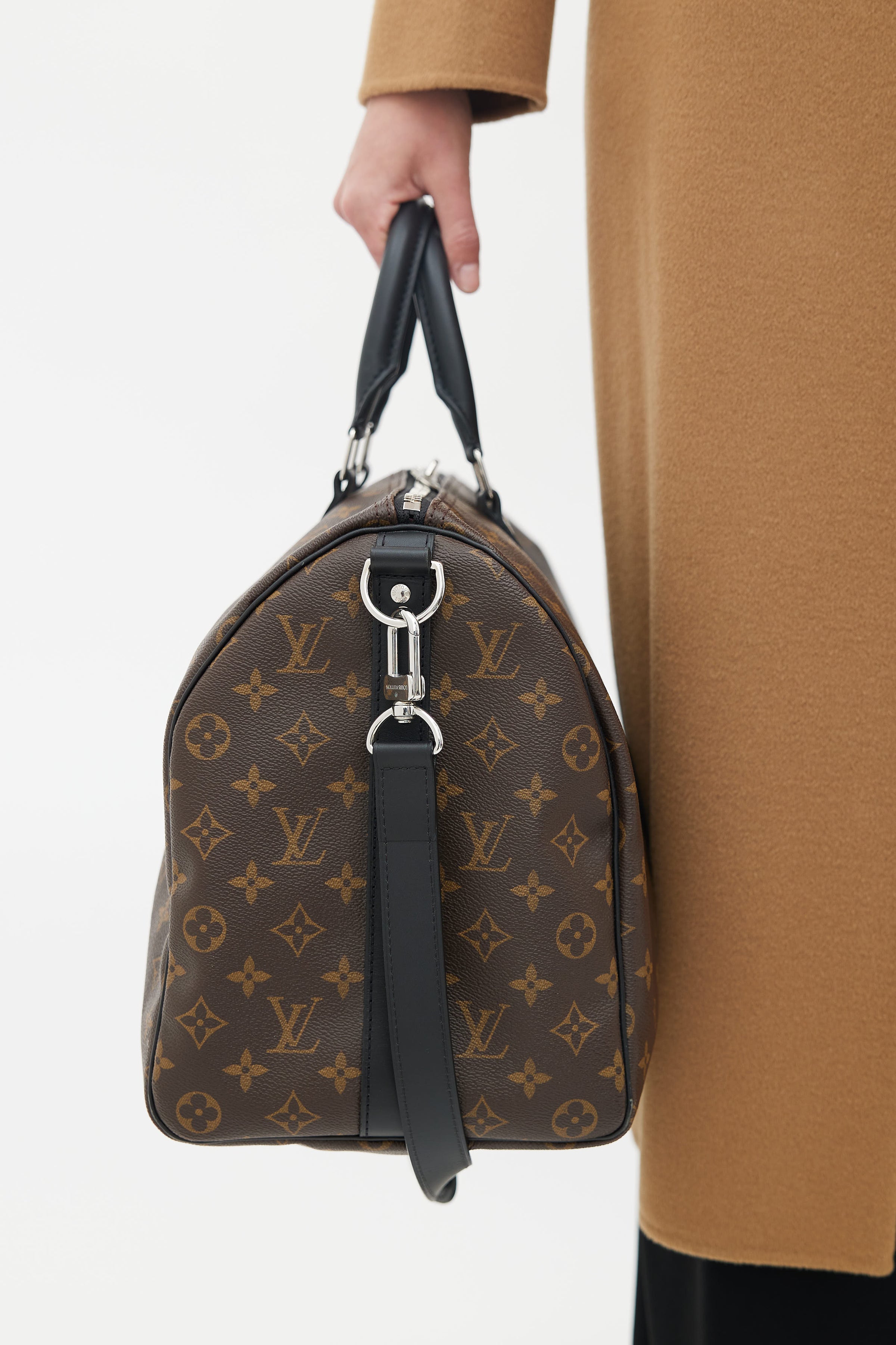 Gorgeous Authentic Louis Vuitton Macassar Monogram Keepall 45 B Duffle Bag