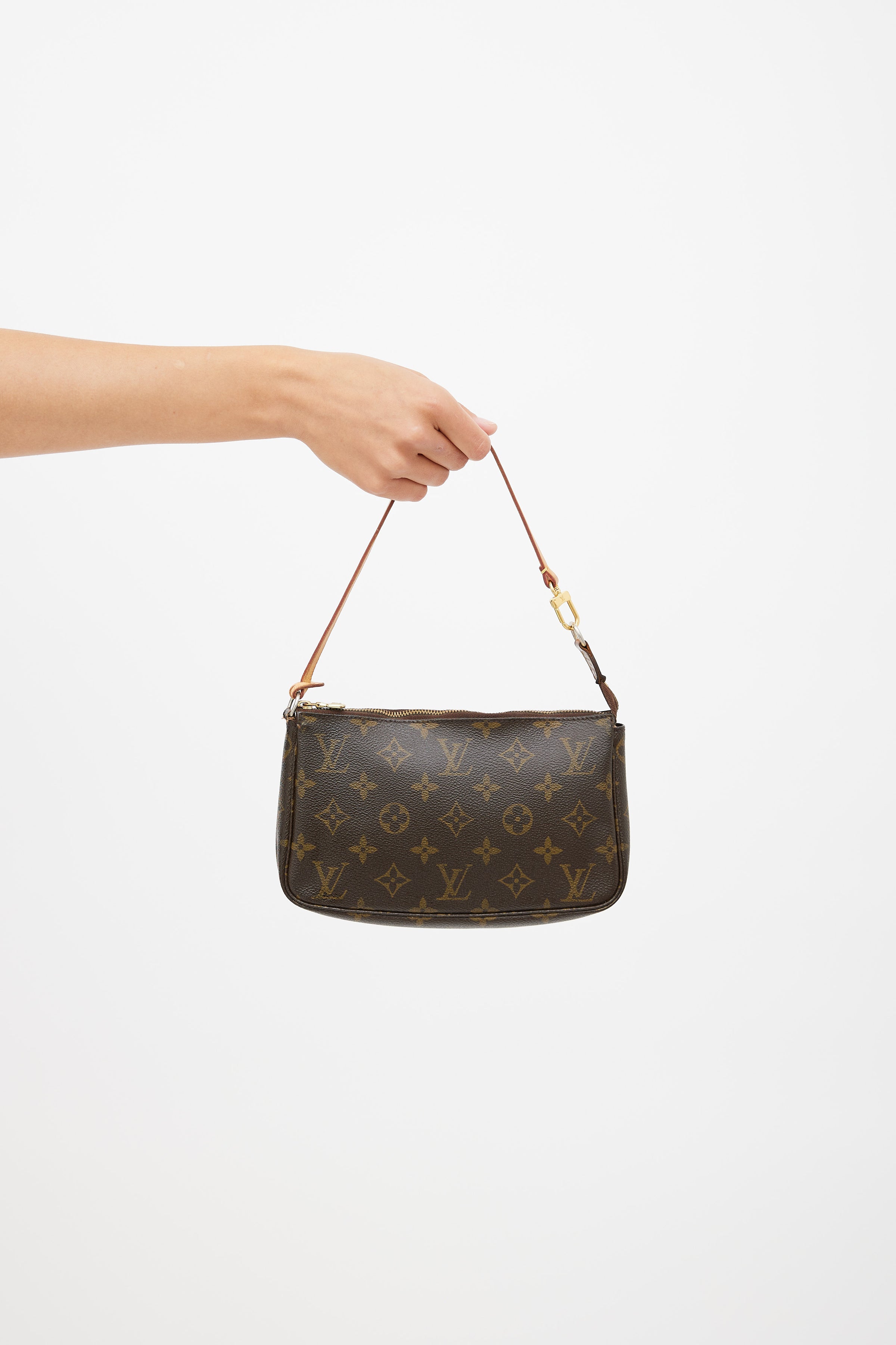Louis Vuitton Monogram Pochette Accessories - Brown Handle Bags