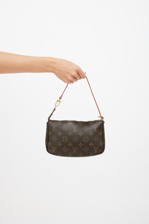 Louis Vuitton Brown Monogram Pochette Accessoires Bag