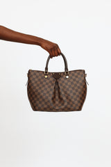 Louis Vuitton Damier Ebene Siena GM 2 Way Crossbody Bag
