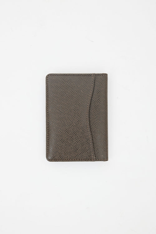 Louis Vuitton Dark Brown Leather Cardholder