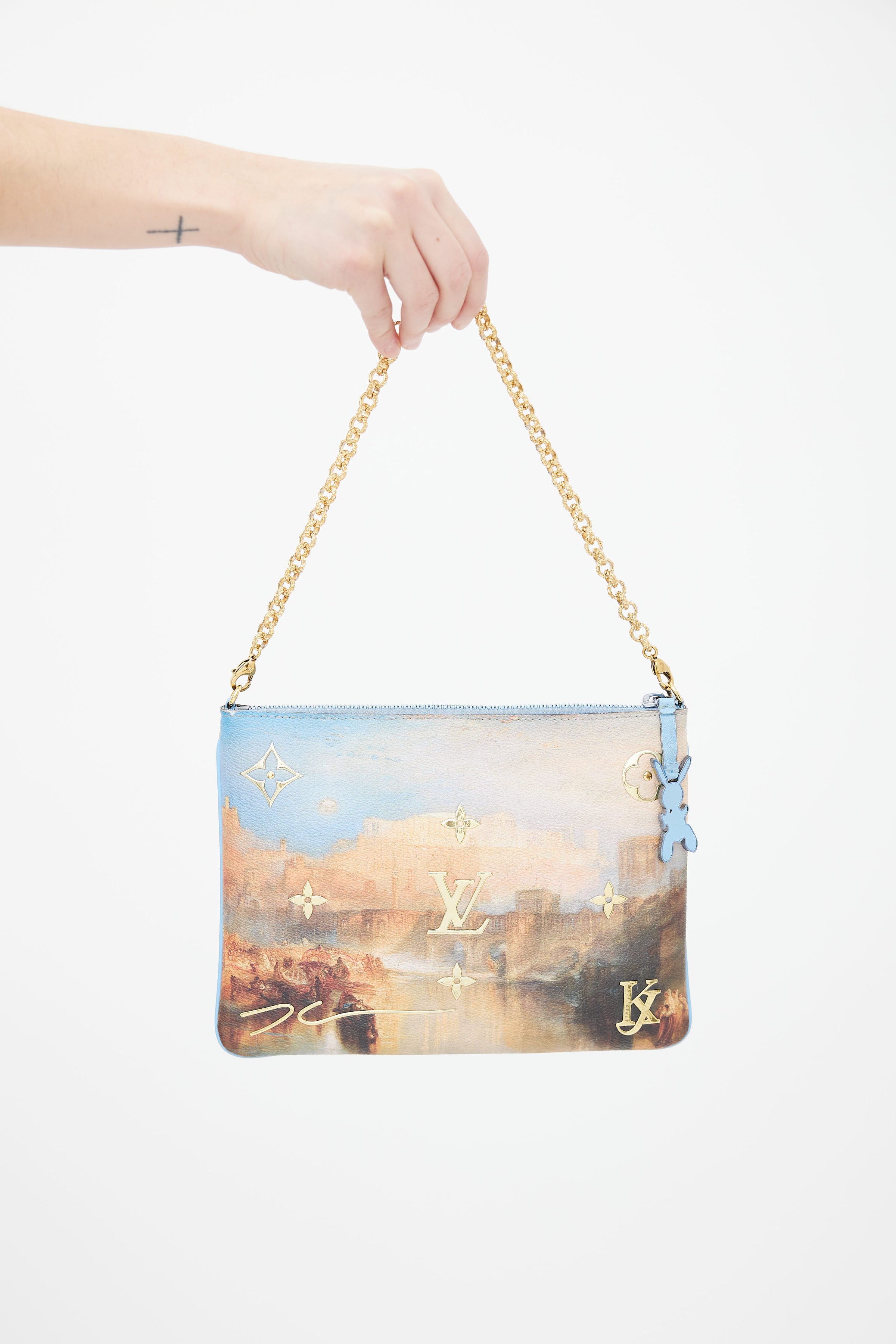 Louis Vuitton x Jeff Koons Pochette Metis J.M.W Turner Masters Sky Blue  Multicolor in Coated Canvas with Brass - US