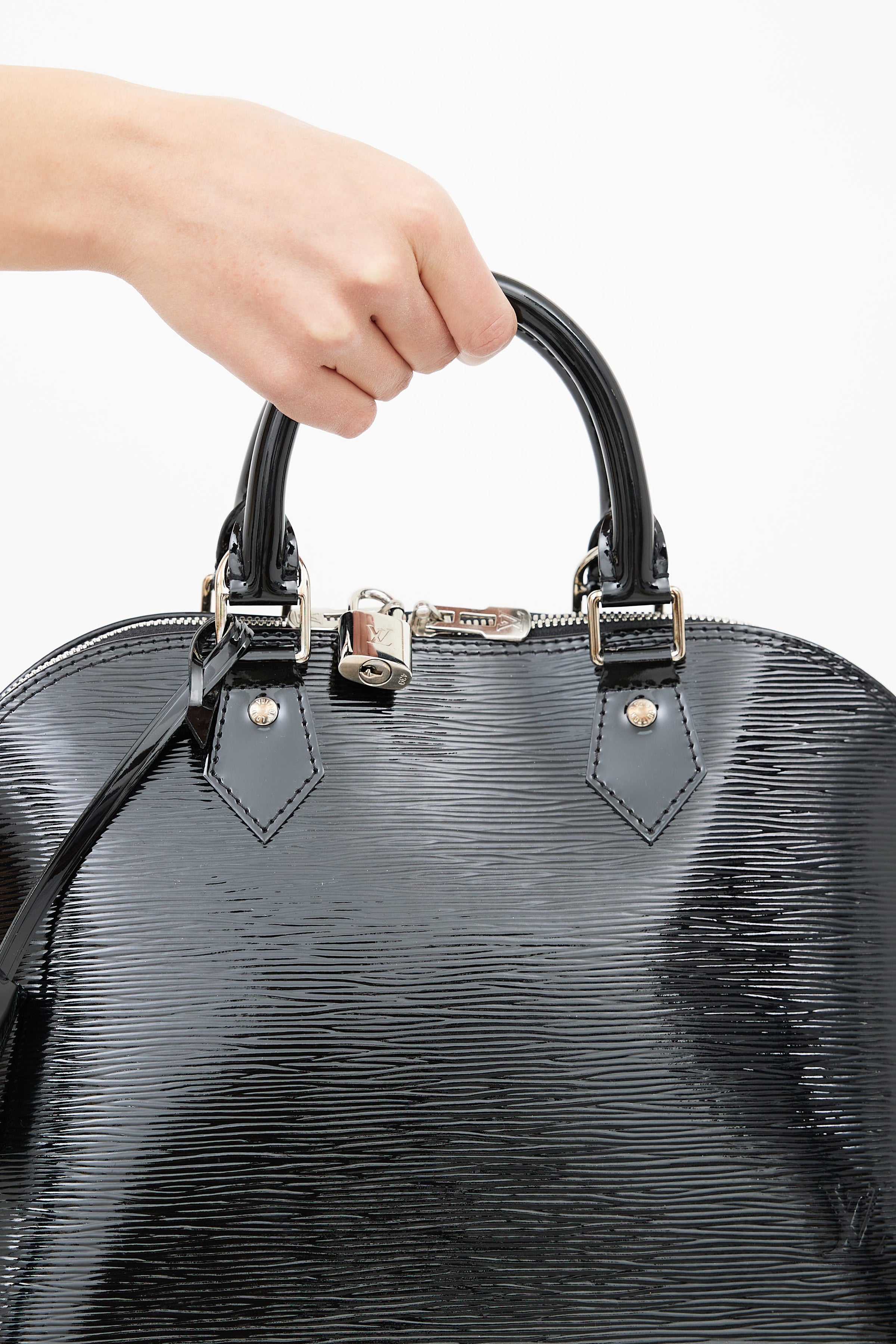 Louis Vuitton Alma Pm Black Epi Leather Satchel - Ideal Luxury