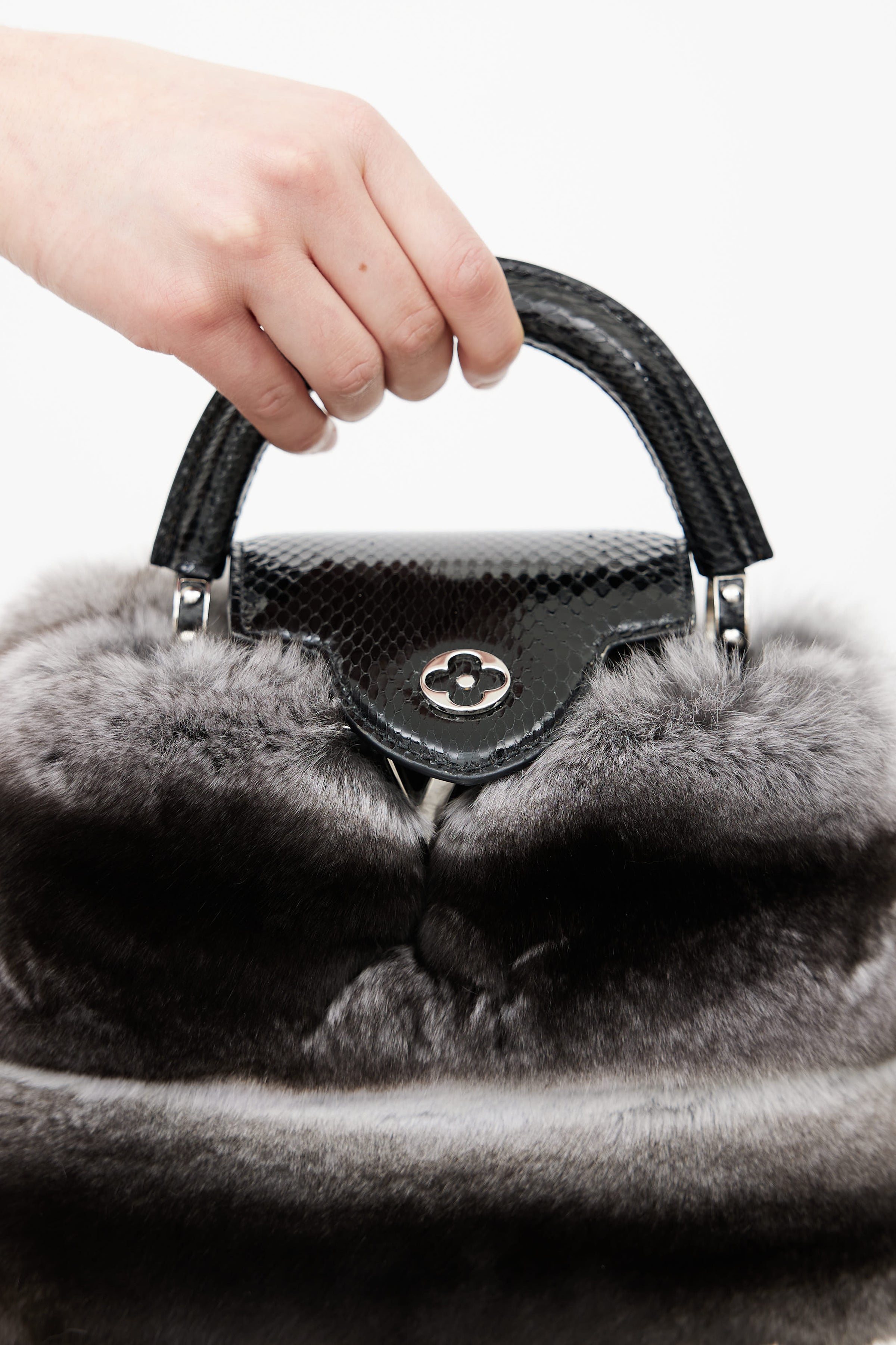 LOUIS VUITTON Rare & Luxurious Exotic Leather Handbag