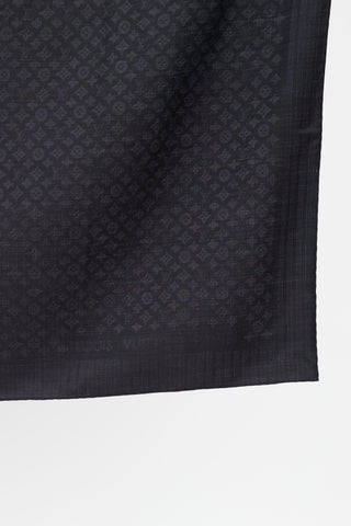 Louis Vuitton Black Monogram Evermore S00 Shawl