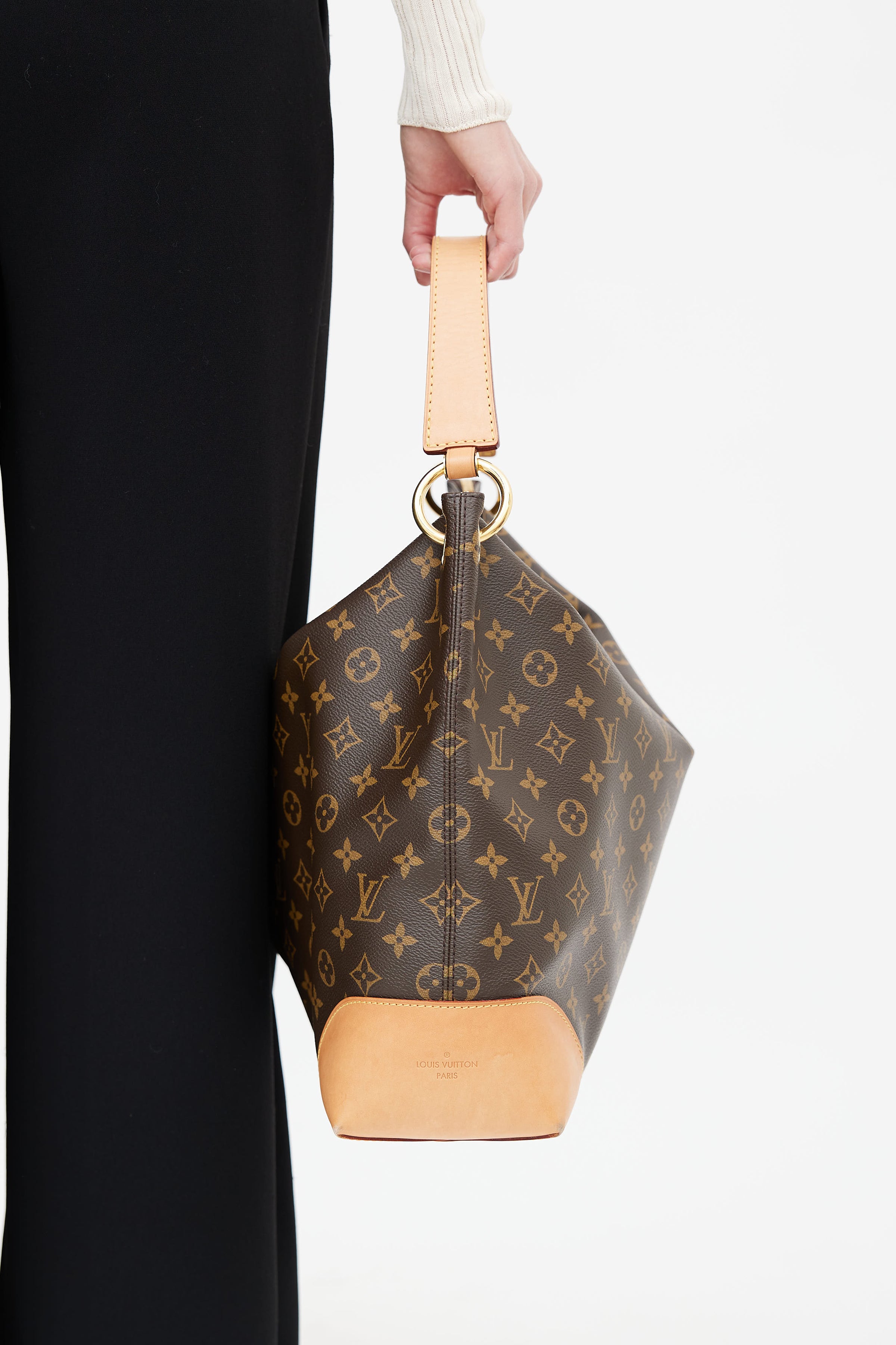 Louis Vuitton Berri MM Brown Cloth ref.289395 - Joli Closet