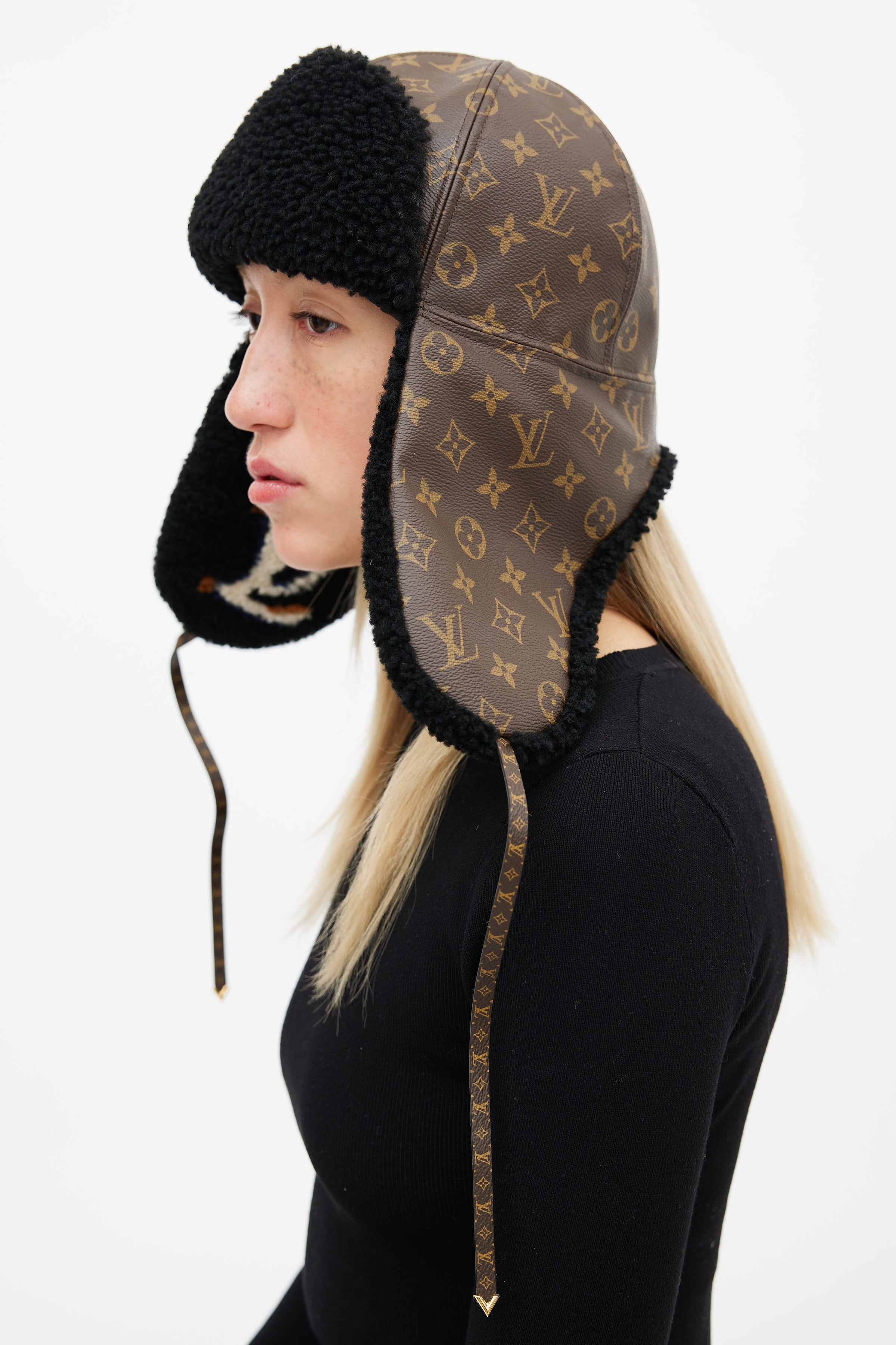 This Louis Vuitton Trapper Hat Is Taking Over Fashion Shoots