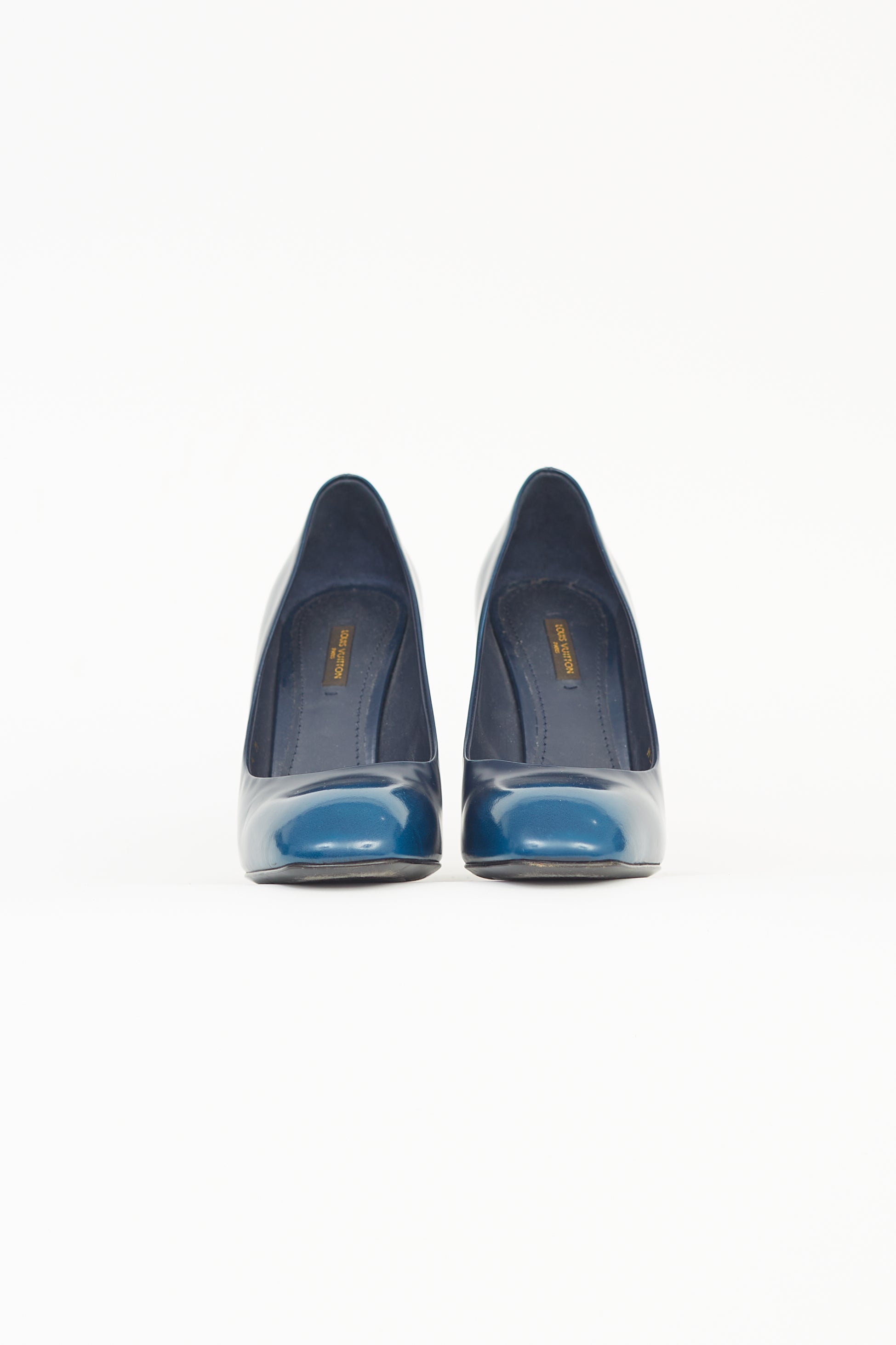 Louis Vuitton Blue Leather Betty Pumps - Size 35 ○ Labellov