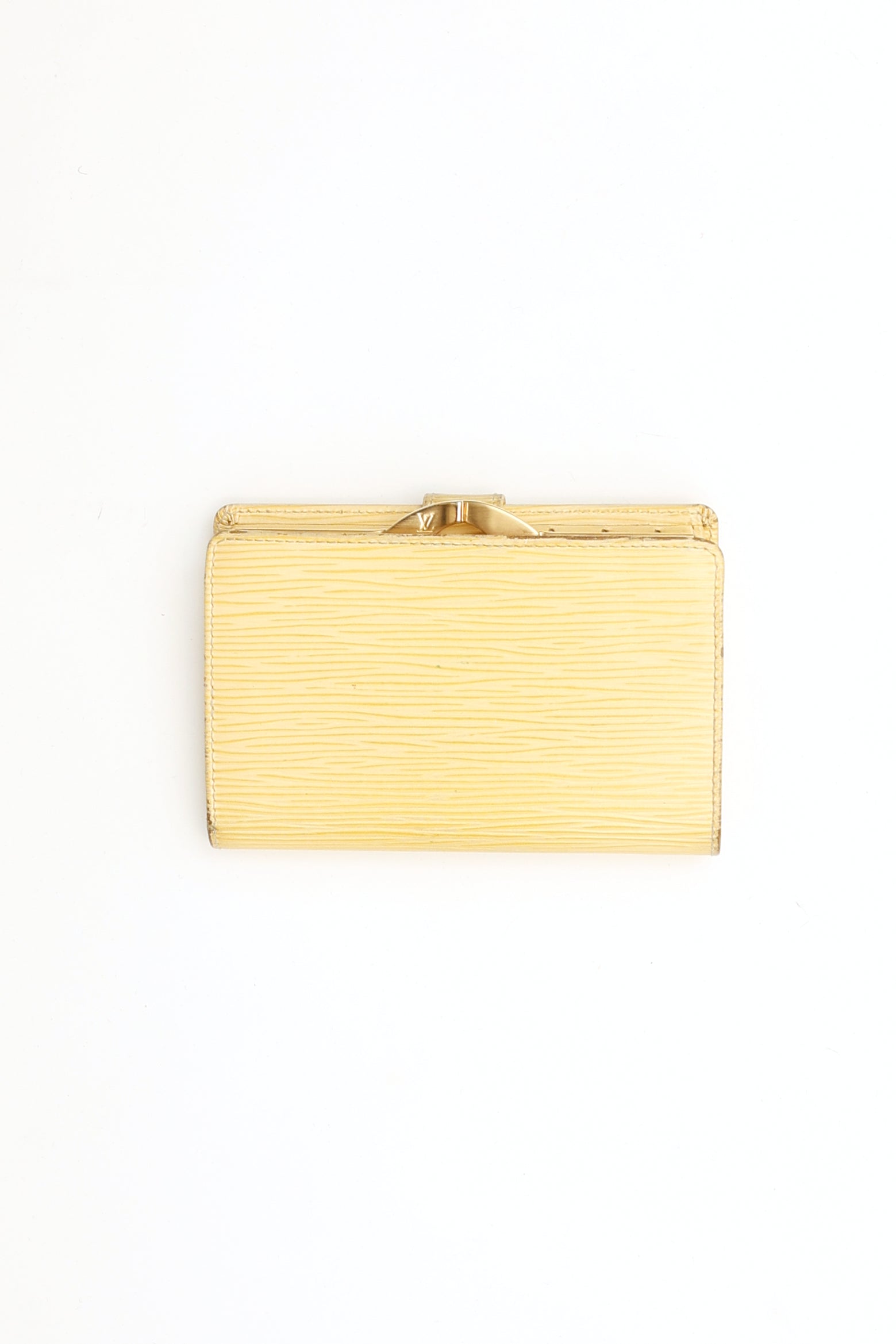 Louis Vuitton Yellow Epi Leather Snap Wallet
