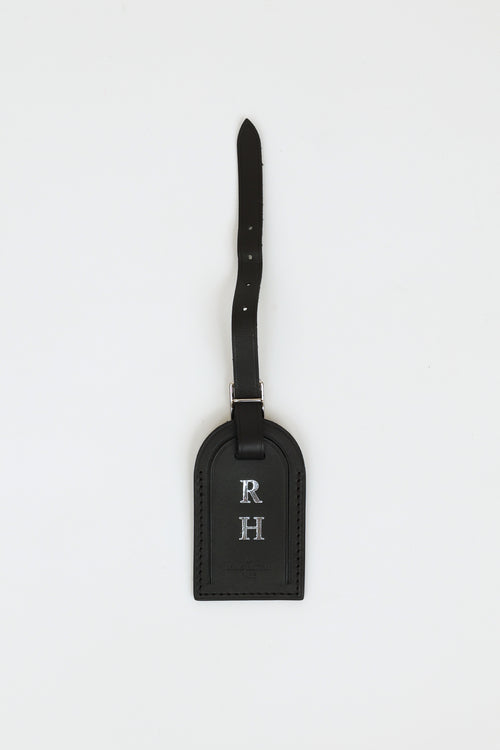 Louis Vuitton Black Monogram Luggage Tag