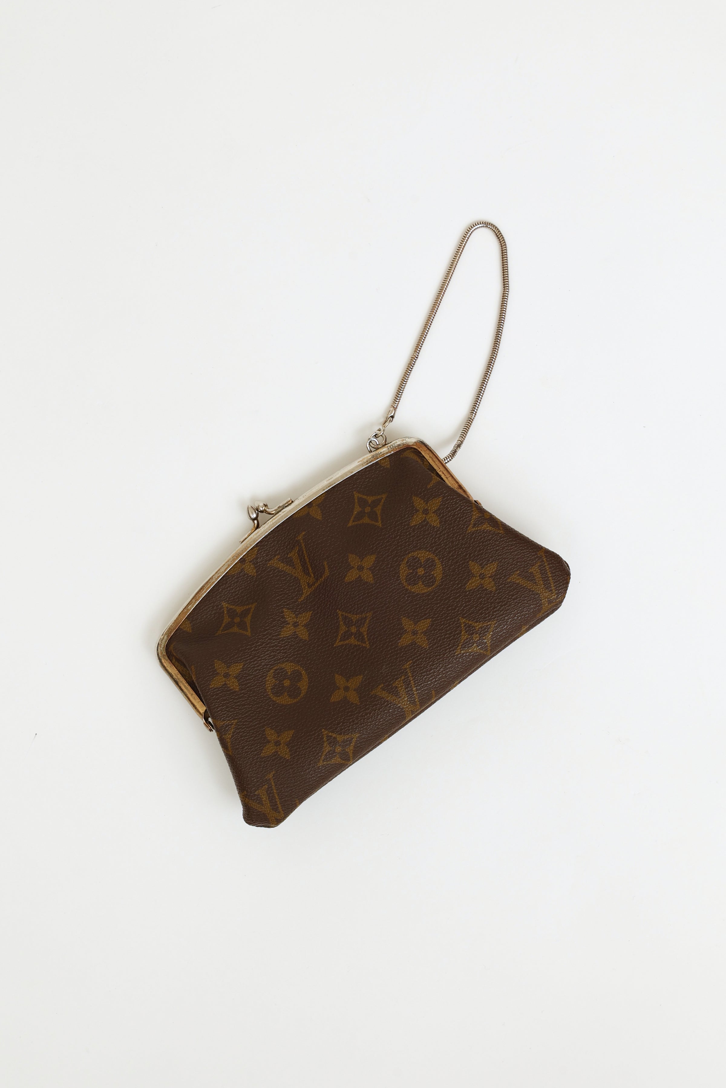 Louis Vuitton // Brown Monogram Kisslock Pouch – VSP Consignment