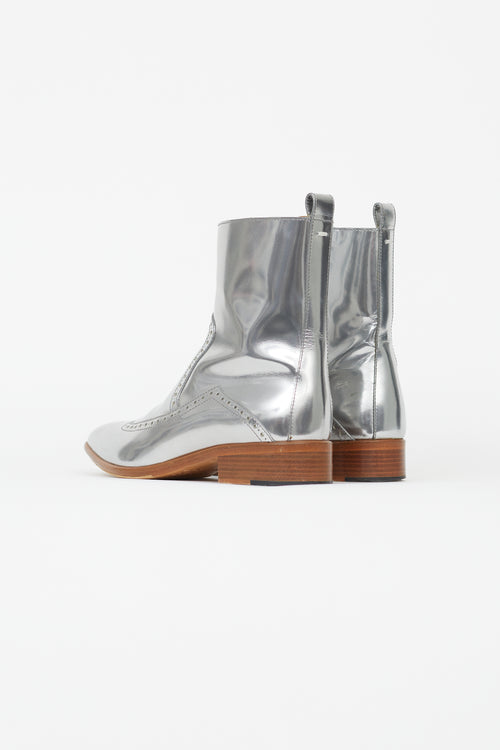 Maison Margiela Silver Western Ankle Boot