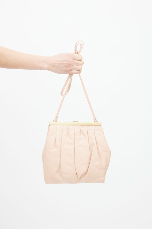 Mansur Gavriel Pink Wave Frame Shoulder Bag