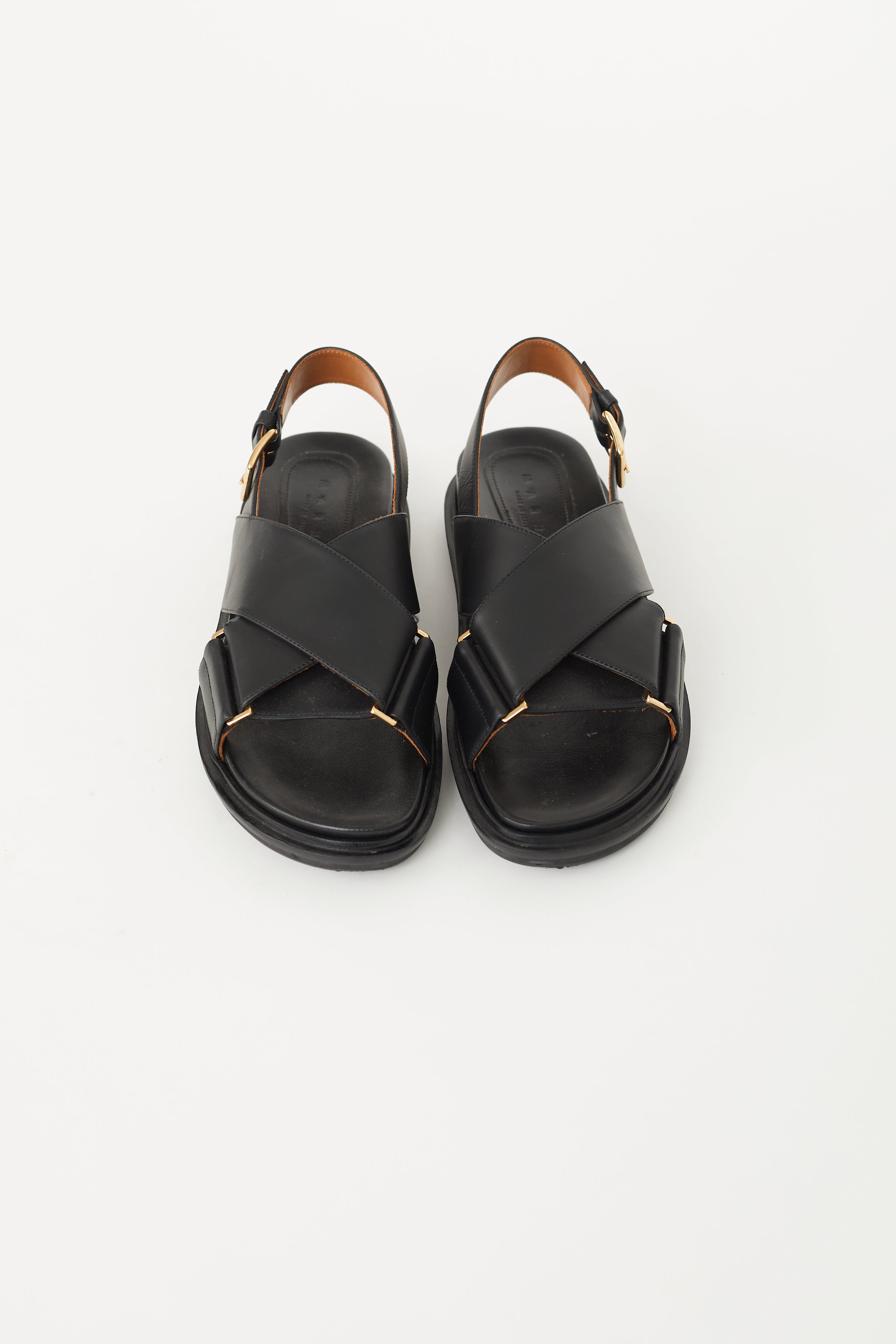 White Fussbett leather sandals | Marni | MATCHESFASHION US