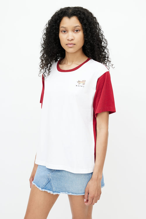 Marni Capsule 2022 Red & White Graphic T-Shirt