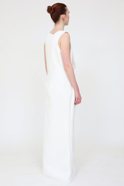 Toni Maticevski //HOLD White Sequin Thrilling Gown - AT DRYCLEANING