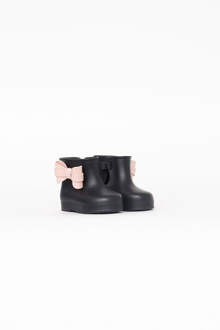 Mini Melissa Black Rubber Boot