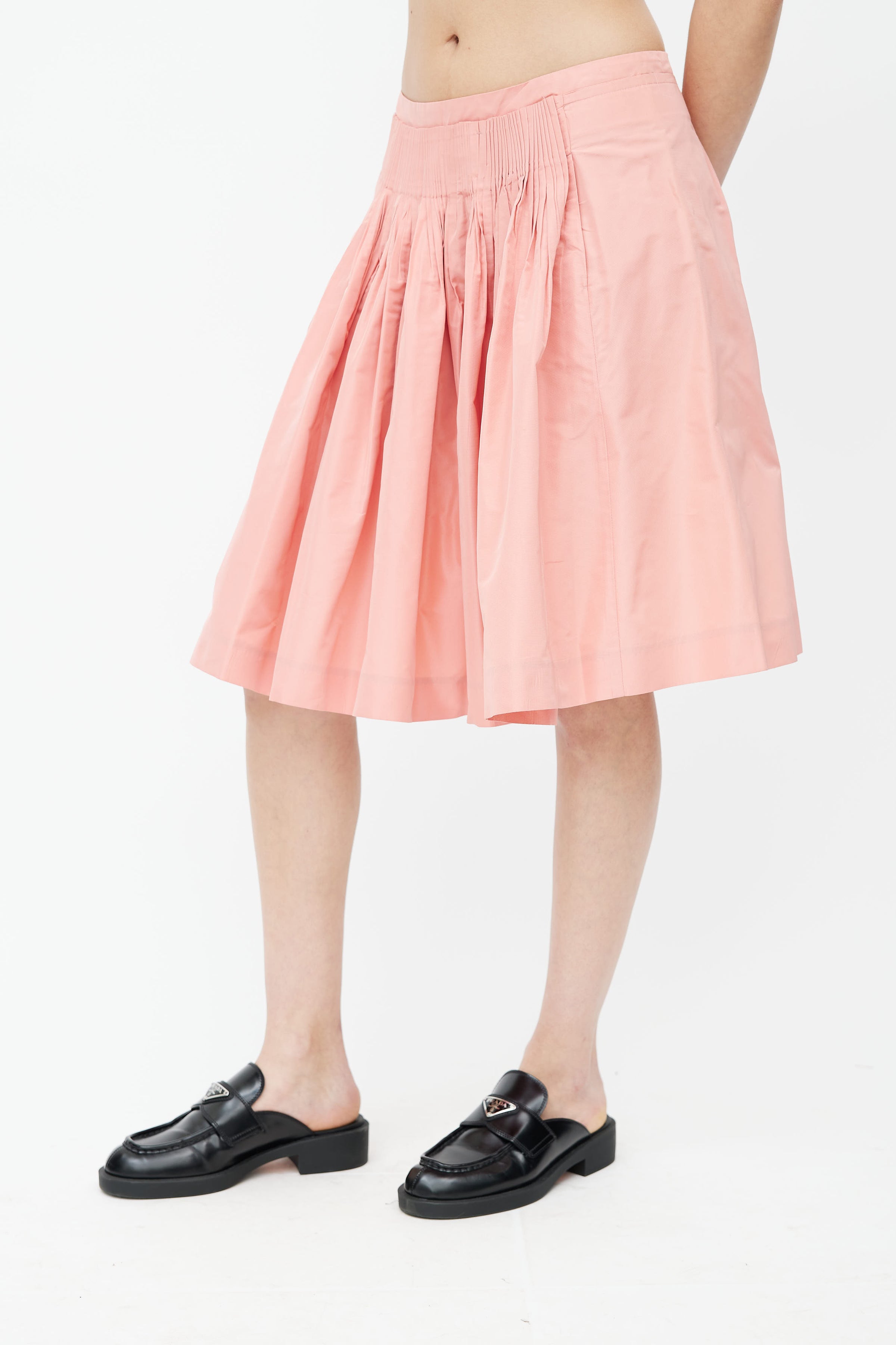 pink aline skirt