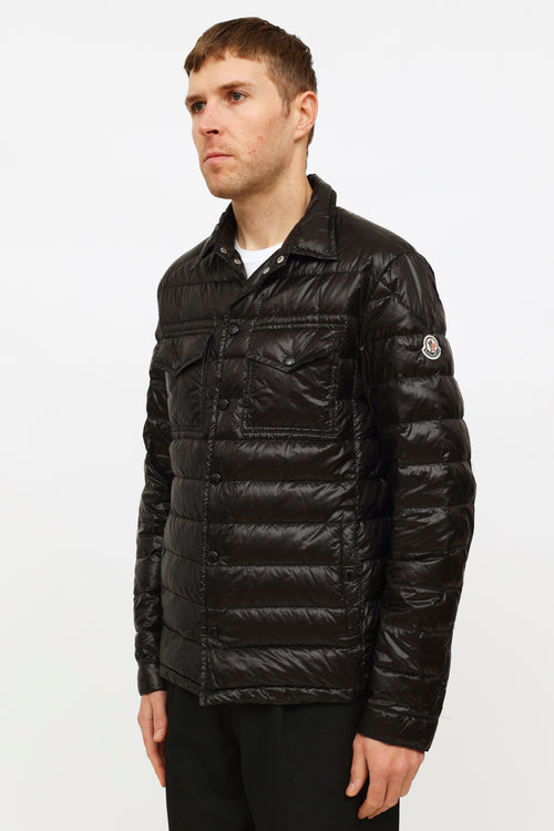 Moncler Black Down Nylon Quilted Gregoire Puffer Jacket
