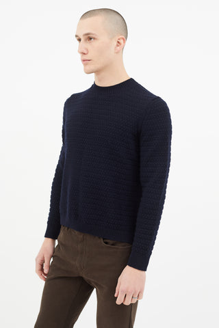 Norse Projects Navy Bera Bubble Sweater