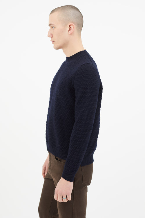 Norse Projects Navy Bera Bubble Sweater