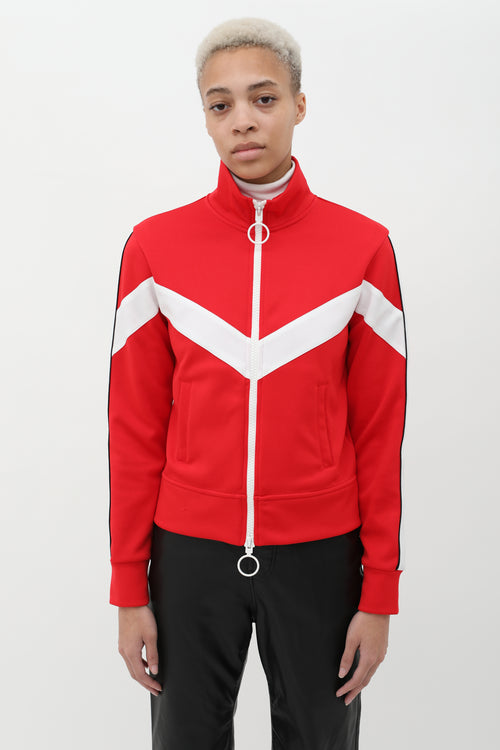 Off-White Woman' Embroidered Zip-Up Track Jacket