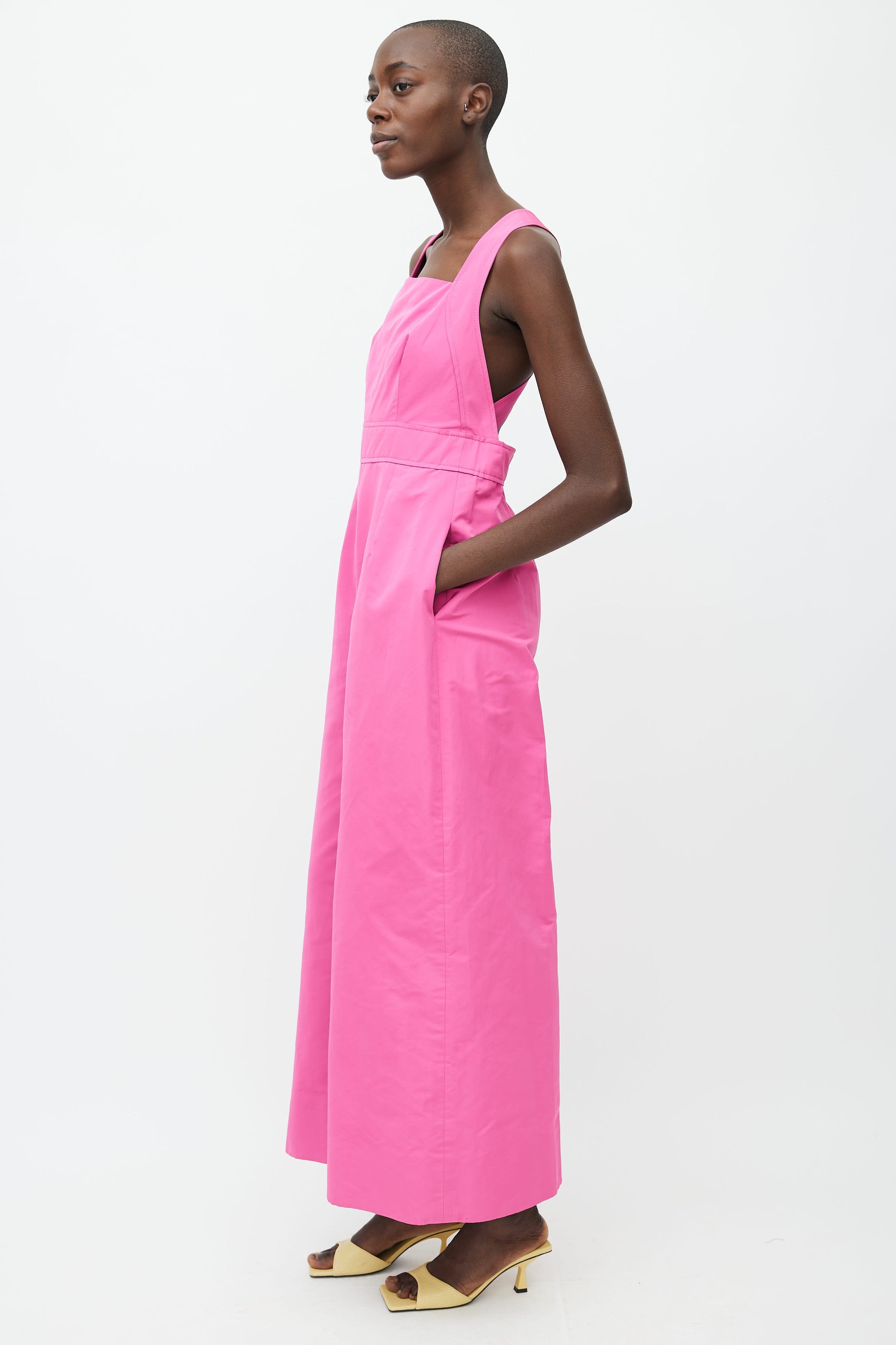 Aggregate 105+ zara pink jumpsuit dress super hot
