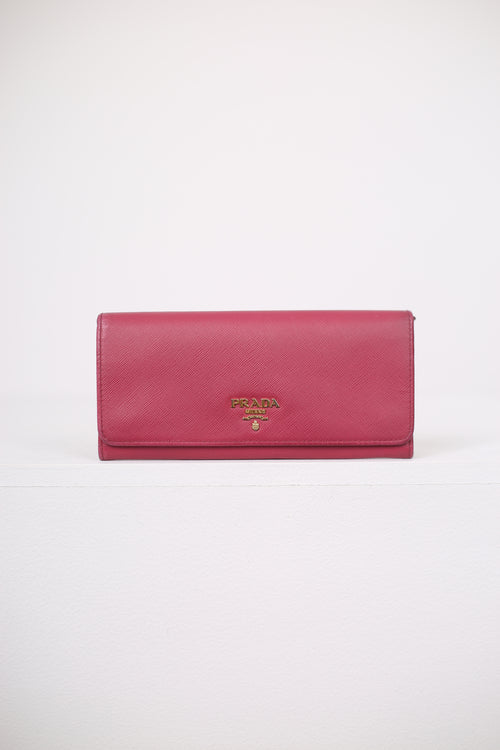 Prada Saffiano Continental Wallet