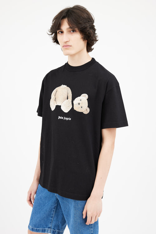 Palm Angels Black Teddy Graphic T-Shirt