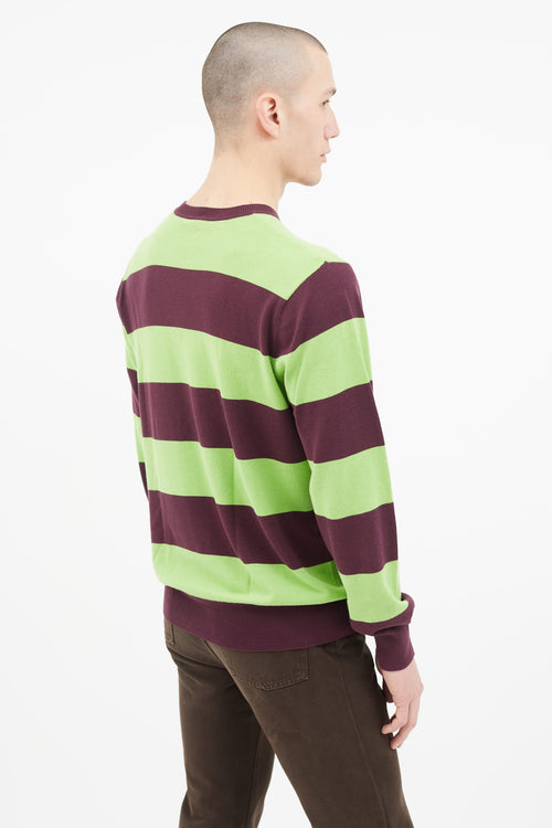 Paul Smith Green & Purple Stripe Sweater