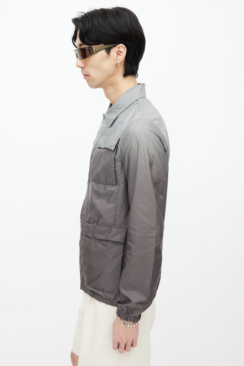 Prada 2012 Grey Gradation Nylon Jacket