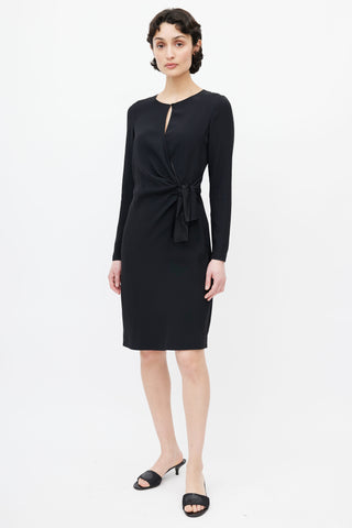 Prada Black Knotted Dress