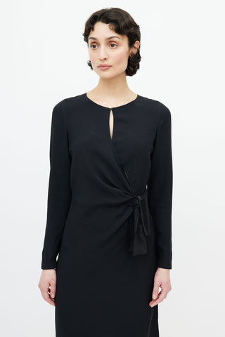 Prada Black Knotted Dress