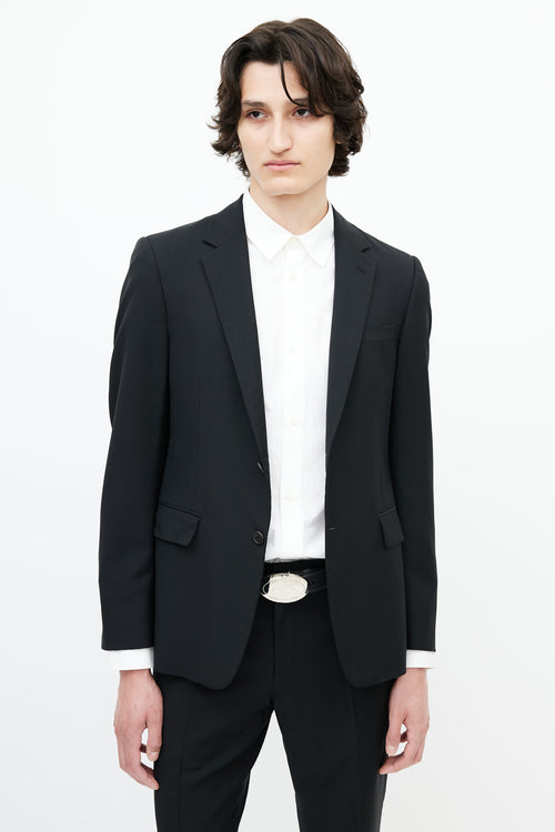 Prada Black Wool Two Piece Suit